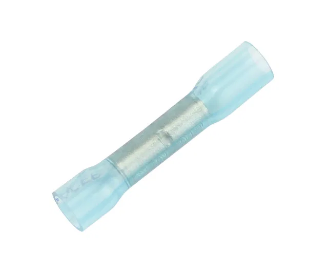 TBSE14-100 – PACER Wire Terminal End, Butt Connector 16-14 Gauge Wire Tinned Copper Connector/ Heat Shrink Insulation...